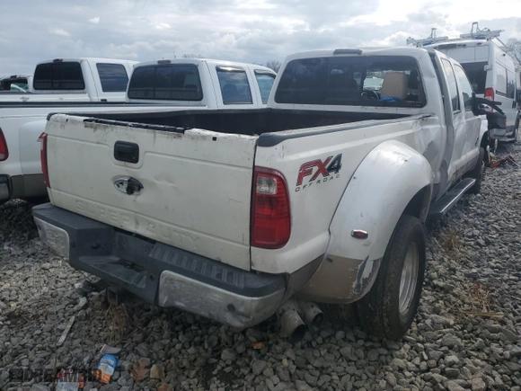 2014 Ford Super Duty F-350 DRW XLT with VIN 1FT8W3DT1EEB06393, listed as a Copart auction lot 43058935 with 544,502 mi miles and Salvage Title. Bid and sale history available at carsss.com. Image 3.