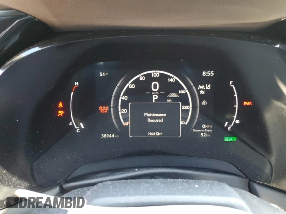 2023 Lexus RX 500h F Sport Performance with VIN 2T2BCMEA8PC009131, listed as a Copart auction lot 50300645 with 38,944 mi miles and Salvage title. Bid and sale history available at DreamBid. Image 9.