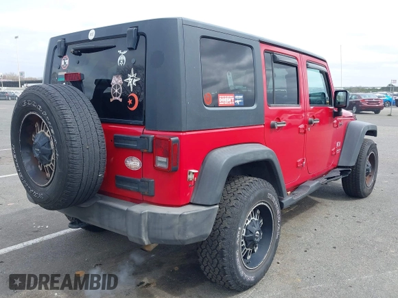 2007 Jeep Wrangler Unlimited X with VIN 1J4GA39197L120665, listed as a IAAI auction lot 41942349 with 189,860 mi miles and . Bid and sale history available at DreamBid. Image 4.