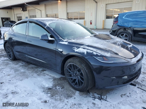 2024 Tesla Model 3 Long Range with VIN 5YJ3E1EB6RF849174, listed as a Copart auction lot 88196775 with 0 mi miles and Salvage Title. Bid and sale history available at carsss.com. Image 4.