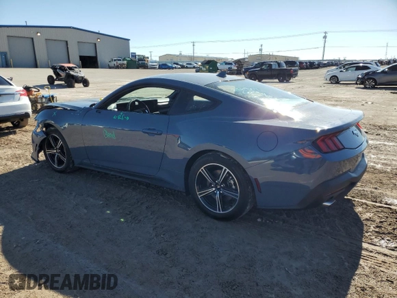2025 Ford Mustang EcoBoost with VIN 1FA6P8TH5S5103934, listed as a Copart auction lot 43240215 with 121 mi miles and Salvage Title. Bid and sale history available at carsss.com. Image 2.