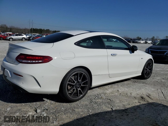 2018 Mercedes-Benz C 43 AMG with VIN WDDWJ6EBXJF678506, listed as a Copart auction lot 48525655 with 53,690 mi miles and Salvage Title. Bid and sale history available at DreamBid. Image 3.