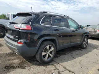 2019 Jeep Cherokee Limited with VIN 1C4PJMDN7KD142611, listed as a Copart auction lot 62733195 with 87,616 mi miles and Salvage title. Bid and sale history available at DreamBid. Image 3.
