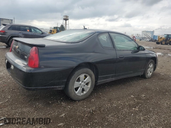 2007 Chevrolet Monte Carlo LS z VIN 2G1WJ15K979369102, wystawiony jako Copart lot #55442995 z przebiegiem 96 225 mil mil oraz Czysty tytuł • Clean title. Historia ofert i sprzedaży dostępna na DreamBid. Obrazek 3.