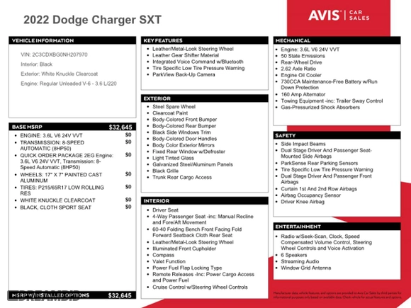 2022 Dodge Charger SXT with VIN 2C3CDXBG0NH207970, listed as a Copart auction lot 64542054 with NaN miles and Non Repairable. Bid and sale history available at carsss.com. Image 12.
