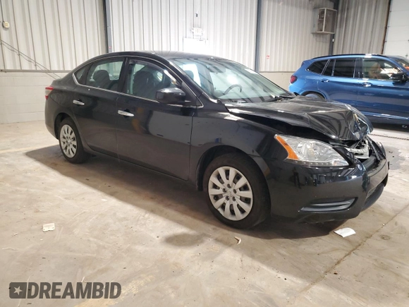 2014 Nissan Sentra SV with VIN 3N1AB7AP6EY200920, listed as a Copart auction lot 62822345 with 49,709 mi miles and Salvage title. Bid and sale history available at DreamBid. Image 4.