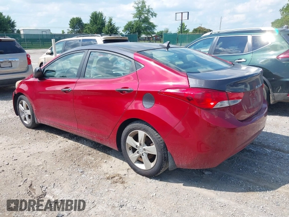 2012 Hyundai Elantra GLS with VIN KMHDH4AE8CU440312, listed as a IAAI auction lot 42726530 with 183,478 mi miles and . Bid and sale history available at DreamBid. Image 3.