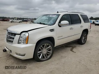 2013 Cadillac Escalade Platinum Edition with VIN 1GYS4DEF9DR124295, listed as a Copart auction lot 43669315 with 127,683 mi miles and Salvage Title. Bid and sale history available at carsss.com. Image 1.
