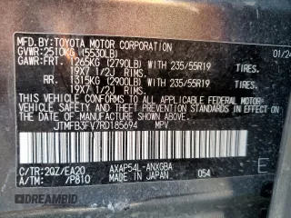 2024 Toyota RAV4 XSE with VIN JTMFB3FV7RD185694, listed as a Copart auction lot 57692835 with 11,900 mi miles and Salvage title. Bid and sale history available at DreamBid. Image 13.