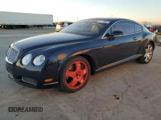 2007 Bentley Continental GT with VIN SCBCR73W77C040163, listed as a Copart auction lot 81173984 with 95,173 mi miles and Salvage Title. Bid and sale history available at DreamBid. Image 1.