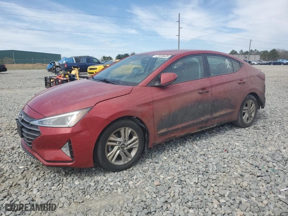 2019 Hyundai Elantra SEL with VIN 5NPD84LF5KH418416, listed as a Copart auction lot 47693635 with 131,399 mi miles and Salvage Title. Bid and sale history available at carsss.com. Image 1.