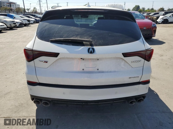 2024 Acura MDX Type S w/Advance Package with VIN 5J8YD8H81RL001171, listed as a Copart auction lot 54366615 with 23,669 mi miles and Salvage Title. Bid and sale history available at carsss.com. Image 6.