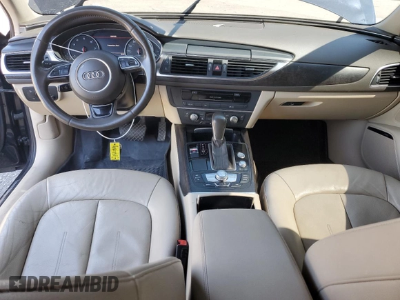 2017 Audi A6 Premium Plus with VIN WAUD8AFC1HN130754, listed as a Copart auction lot 43744333 with 91,889 mi miles. Bid and sale history available at carsss.com. Image 8.