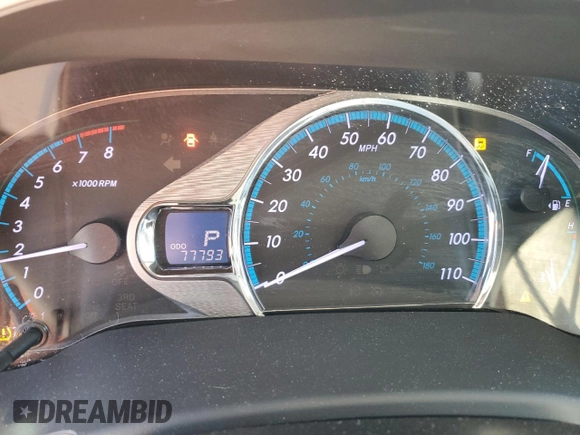 2011 Toyota Sienna XLE AAS с VIN 5TDYK3DC2BS096636, выставлен на аукционе Copart как лот 39746143 с пробегом 77 793 миль миль и На запчасти • Non repairable. История ставок и продаж доступна на DreamBid. Изображение 9.