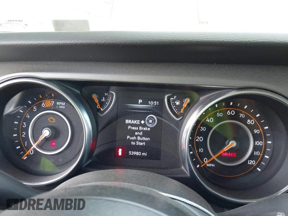 2023 Jeep Wrangler Sport S with VIN 1C4HJXDN6PW599895, listed as a IAAI auction lot 42242107 with 53,980 mi miles and . Bid and sale history available at DreamBid. Image 7.