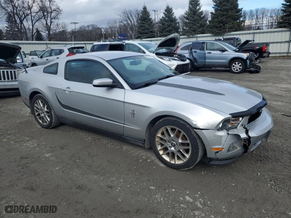 2012 Ford Mustang V6 Premium with VIN 1ZVBP8AM9C5246148, listed as a Copart auction lot 84323244 with NaN miles and Non Repairable. Bid and sale history available at carsss.com. Image 4.