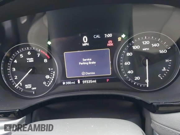 2020 Cadillac XT5 Premium Luxury FWD with VIN 1GYKNCRS2LZ139766, listed as a IAAI auction lot 41949393 with 59,335 mi miles and . Bid and sale history available at carsss.com. Image 7.