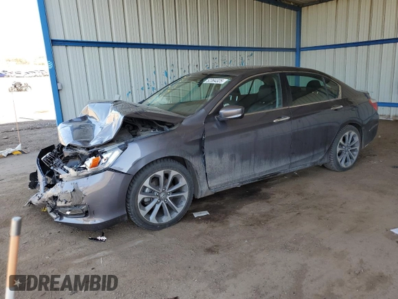 2013 Honda Accord Sport with VIN 1HGCR2F52DA273461, listed as a Copart auction lot 52364325 with 92,577 mi miles and Salvage Title. Bid and sale history available at DreamBid. Image 1.