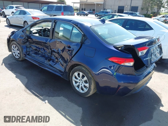 2021 Toyota Corolla LE with VIN 5YFEPMAE0MP197864, listed as a IAAI auction lot 41969458 with 47,655 mi miles and . Bid and sale history available at DreamBid. Image 3.