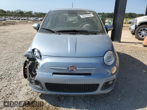 2014 FIAT 500 Sport with VIN 3C3CFFBR0ET301019, listed as a Copart auction lot 76070454 with 43,212 mi miles and Salvage Title. Bid and sale history available at carsss.com. Image 5.