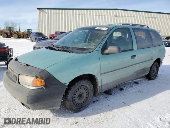 1998 Ford Windstar GL z VIN 2FMDA514XWBA37752, wystawiony jako Copart lot #46063335 z przebiegiem 211 145 mil mil oraz Szkoda całkowita • Salvage title. Historia ofert i sprzedaży dostępna na DreamBid. Obrazek 1.