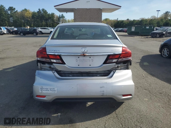 2014 Honda Civic LX z VIN 2HGFB2F55EH522937, wystawiony jako Copart lot #55360445 z przebiegiem 128 422 mil mil oraz Szkoda całkowita • Salvage title. Historia ofert i sprzedaży dostępna na DreamBid. Obrazek 6.