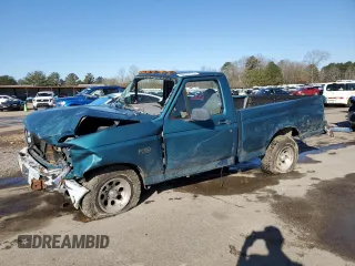1996 Ford F-150 Special with VIN 2FTEF15Y7TCA00678, listed as a Copart auction lot 48039115 with 133,268 mi miles and Salvage Title. Bid and sale history available at carsss.com. Image 1.