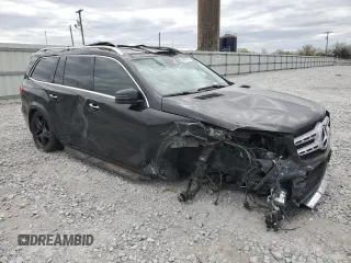 2018 Mercedes-Benz GLS with VIN 4JGDF7DE4JB159233, listed as a Copart auction lot 49883295 with 76,040 mi miles and Salvage Title. Bid and sale history available at carsss.com. Image 4.