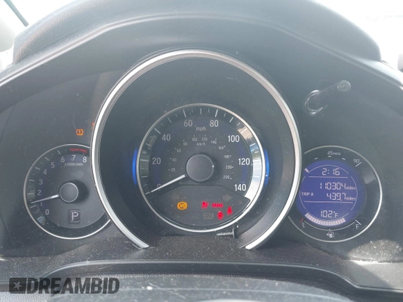2016 Honda Fit LX with VIN JHMGK5H56GX024812, listed as a IAAI auction lot 42533539 with 110,304 mi miles and . Bid and sale history available at DreamBid. Image 7.