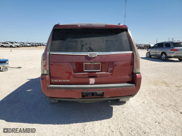 2017 Cadillac Escalade Luxury with VIN 1GYS4BKJ5HR182696, listed as a Copart auction lot 47000395 with 96,540 mi miles and Salvage Title. Bid and sale history available at carsss.com. Image 6.