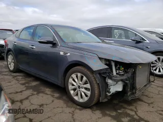 2018 Kia Optima EX with VIN 5XXGU4L38JG205047, listed as a Copart auction lot 49310425 with 111,606 mi miles and Salvage Title. Bid and sale history available at carsss.com. Image 4.