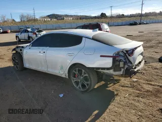 2020 Kia Stinger GT1 with VIN KNAE45LC6L6080870, listed as a Copart auction lot 48713105 with 80,995 mi miles and Salvage Title. Bid and sale history available at DreamBid. Image 2.
