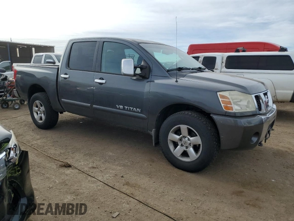 2005 Nissan Titan LE with VIN 1N6AA07B25N561106, listed as a Copart auction lot 50073555 with 264,512 mi miles and Clean Title. Bid and sale history available at carsss.com. Image 4.