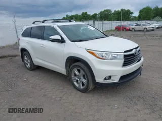2016 Toyota Highlander Limited with VIN 5TDDKRFH1GS278653, listed as a IAAI auction lot 42349675 with 109,362 mi miles and . Bid and sale history available at DreamBid. Image 1.