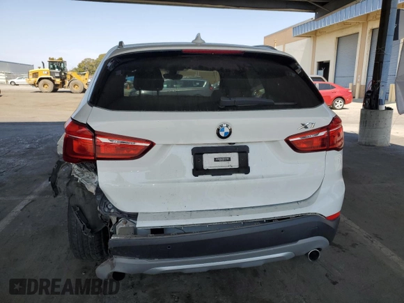 2017 BMW X1 xDrive28i with VIN WBXHT3C35H5F73546, listed as a Copart auction lot 59544545 with 125,185 mi miles and Salvage title. Bid and sale history available at DreamBid. Image 6.