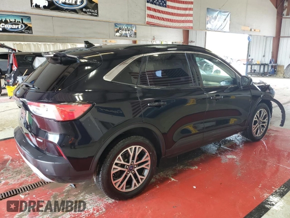 2020 Ford Escape SEL with VIN 1FMCU9H65LUA13107, listed as a Copart auction lot 62383585 with 46,788 mi miles and Salvage title. Bid and sale history available at DreamBid. Image 3.