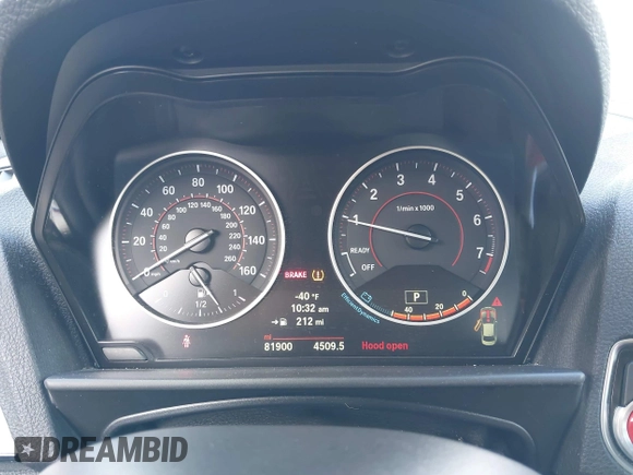 2015 BMW 2 Series M235i with VIN WBA1J7C55FV358527, listed as a IAAI auction lot 41839031 with 81,900 mi miles and . Bid and sale history available at carsss.com. Image 7.