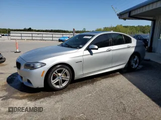 2014 BMW 5 Series 528i with VIN WBA5A5C54ED509285, listed as a Copart auction lot 52080765 with 104,802 mi miles and Salvage Title. Bid and sale history available at carsss.com. Image 1.
