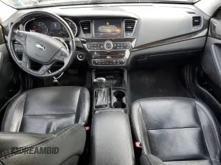 2014 Kia Cadenza Premium with VIN KNALN4D70E5131854, listed as a Copart auction lot 50291935 with 136,862 mi miles and Salvage Title. Bid and sale history available at DreamBid. Image 8.