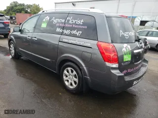 2007 Nissan Quest S with VIN 5N1BV28U57N125582, listed as a Copart auction lot 72336314 with 218,276 mi miles and Salvage Title. Bid and sale history available at carsss.com. Image 2.