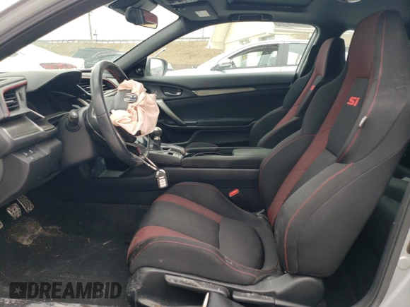 2020 Honda Civic Si Coupe with VIN 2HGFC3A51LH754314, listed as a Copart auction lot 45032845 with 62,815 mi miles and Salvage Title. Bid and sale history available at carsss.com. Image 7.