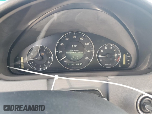2008 Mercedes-Benz CLK 350 with VIN WDBTK56F38T088745, listed as a Copart auction lot 79519424 with 74,524 mi miles and Salvage Title. Bid and sale history available at DreamBid. Image 9.