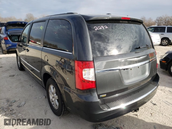 2012 Chrysler Town & Country Touring with VIN 2C4RC1BG8CR299908, listed as a Copart auction lot 37181562 with 95,287 mi miles and Salvage Title. Bid and sale history available at DreamBid. Image 3.