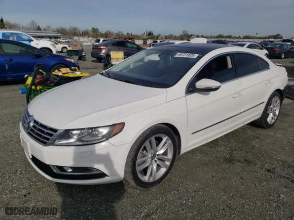 2013 Volkswagen CC Lux with VIN WVWRP7ANXDE525579, listed as a Copart auction lot 49731825 with NaN miles and Salvage Title. Bid and sale history available at carsss.com. Image 1.