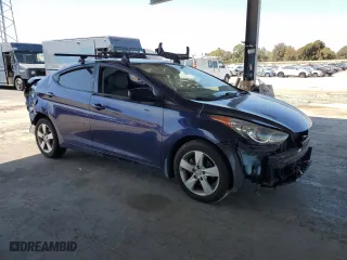 2012 Hyundai Elantra GLS with VIN 5NPDH4AE8CH072065, listed as a Copart auction lot 52552115 with 164,425 mi miles and Salvage Title. Bid and sale history available at carsss.com. Image 4.
