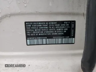 2011 Volkswagen Golf TDI z VIN WVWDM7AJ9BW343668, wystawiony jako Copart lot #45813765 z przebiegiem 86 490 mil mil oraz Szkoda całkowita • Salvage title. Historia ofert i sprzedaży dostępna na DreamBid. Obrazek 12.
