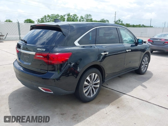 2015 Acura MDX Technology with VIN 5FRYD3H44FB005534, listed as a IAAI auction lot 42107208 with 56,347 mi miles and . Bid and sale history available at DreamBid. Image 4.