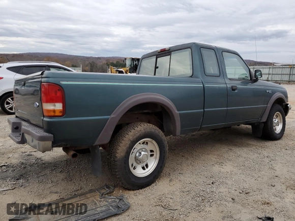 1997 Ford Ranger XLT with VIN 1FTDR15X9VTA52736, listed as a Copart auction lot 82224864 with 97,461 mi miles and Salvage Title. Bid and sale history available at carsss.com. Image 3.