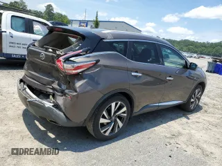 2016 Nissan Murano Platinum with VIN 5N1AZ2MG9GN116593, listed as a Copart auction lot 58756125 with 77,121 mi miles and Salvage title. Bid and sale history available at DreamBid. Image 3.