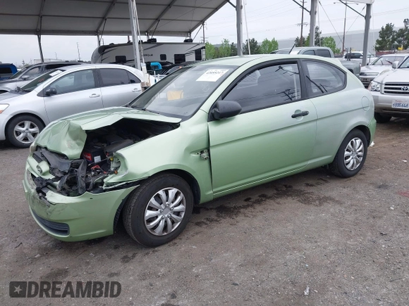 2008 Hyundai Accent GS with VIN KMHCM36C48U073067, listed as a IAAI auction lot 42055217 with 173,949 mi miles. Bid and sale history available at carsss.com. Image 17.